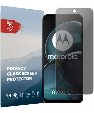 Rosso Motorola Moto G14 9H Tempered Glass Screen Protector Privacy Screen Protectors