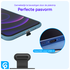 Stofdichte Plug met Plakstrip voor USB-C Poort Zwart (2-Pack) afbeelding 5