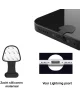 Stofdichte Plug met Plakstrip voor Lightning Poort Zwart (2-Pack)