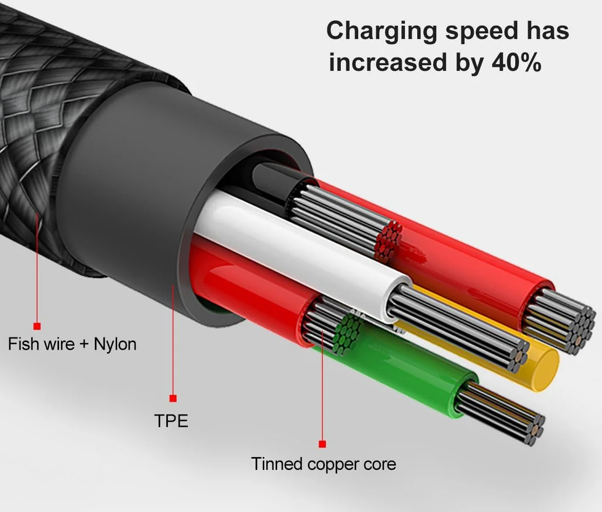 Baseus MVP 90° 2A USB naar Lightning Kabel 1M Haakse Hoek Zwart afbeelding 8