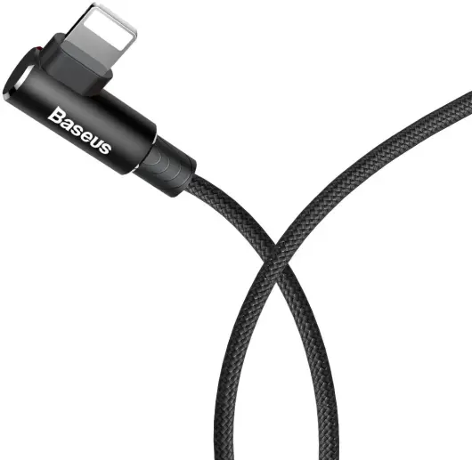 Baseus MVP 90° 2A USB naar Lightning Kabel 1M Haakse Hoek Zwart afbeelding 10