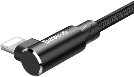Baseus MVP 90° 2A USB naar Lightning Kabel 1M Haakse Hoek Zwart afbeelding 11
