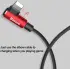 Baseus MVP 90° 2A USB naar Lightning Kabel 1M Haakse Hoek Zwart afbeelding 5