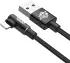 Baseus MVP 90° 2A USB naar Lightning Kabel 1M Haakse Hoek Zwart afbeelding 9