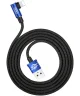 Baseus MVP 90° 2A USB naar Lightning Kabel 1M Haakse Hoek Blauw