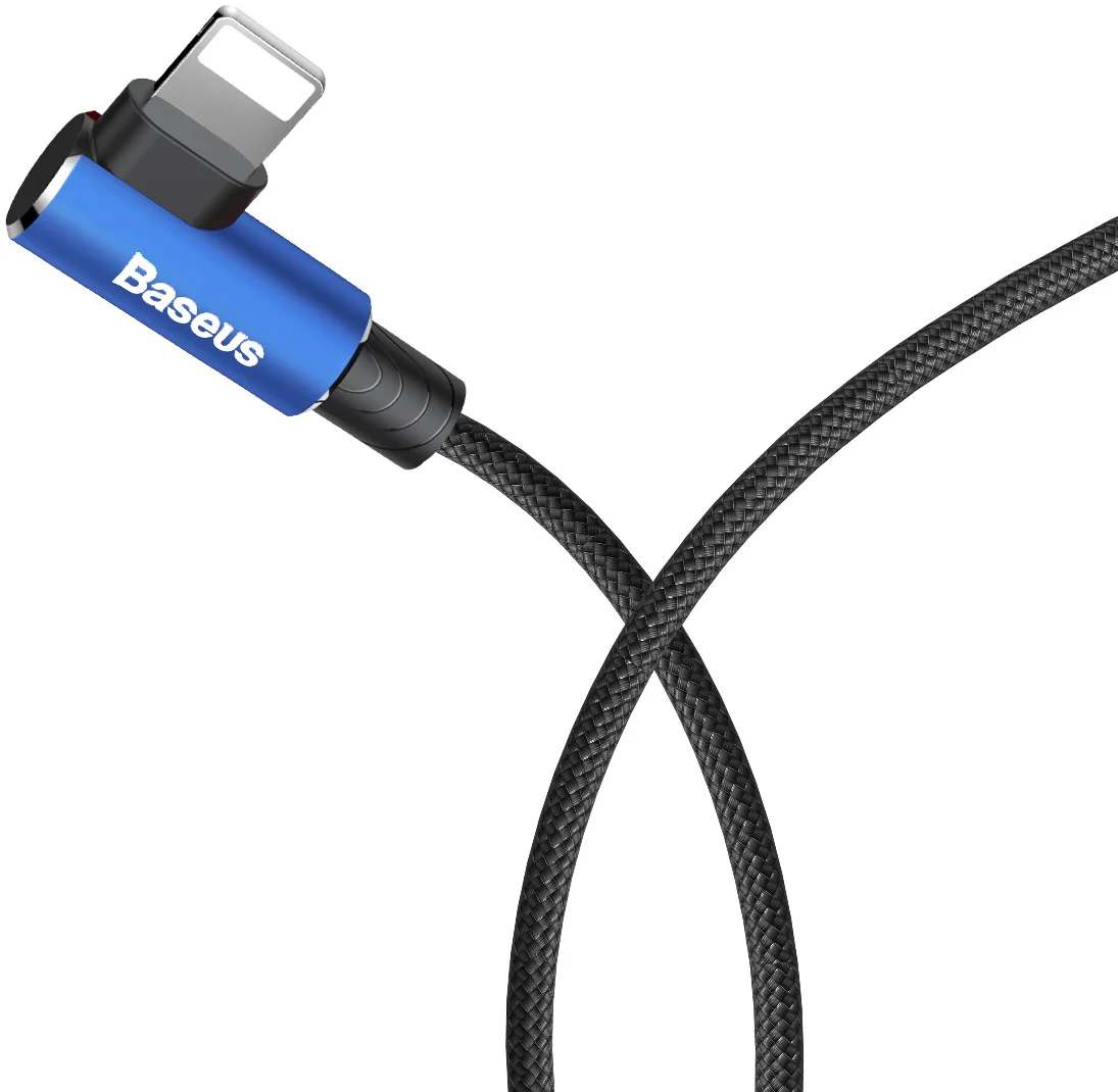 Baseus MVP 90° 2A USB naar Lightning Kabel 1M Haakse Hoek Blauw afbeelding 11