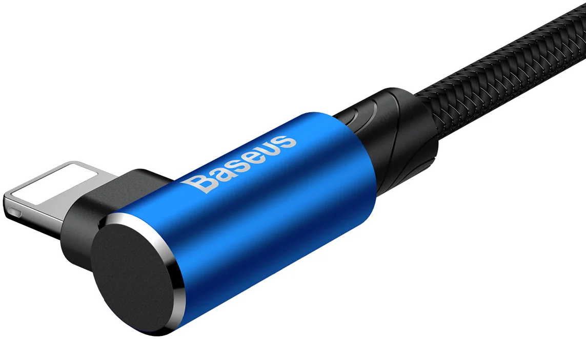 Baseus MVP 90° 2A USB naar Lightning Kabel 1M Haakse Hoek Blauw afbeelding 13