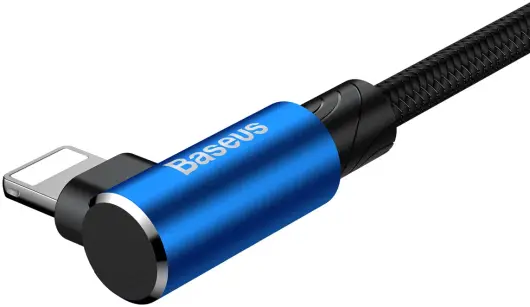 Baseus MVP 90° 2A USB naar Lightning Kabel 1M Haakse Hoek Blauw afbeelding 13