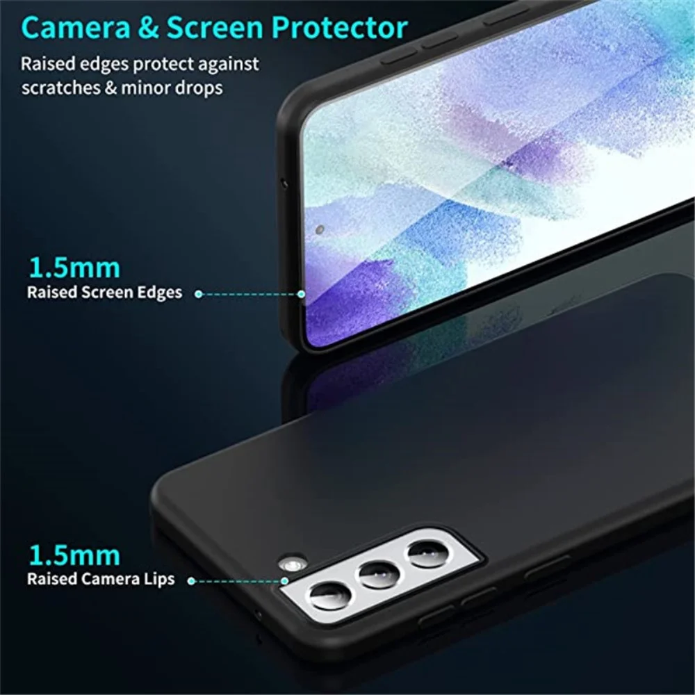 Samsung Galaxy S21 Hoesje met MagSafe Siliconen Back Cover Zwart afbeelding 5