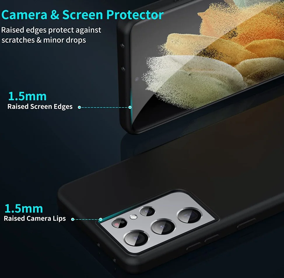 Samsung Galaxy S21 Ultra Hoesje met MagSafe Siliconen Back Cover Zwart afbeelding 7
