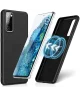 Samsung Galaxy S20 FE Hoesje met MagSafe Siliconen Back Cover Zwart