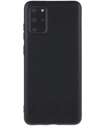Samsung Galaxy S20 Plus Hoesje met MagSafe Siliconen Back Cover Zwart Hoesjes