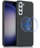 Samsung Galaxy S23 FE Hoesje met MagSafe Back Cover Case Zwart