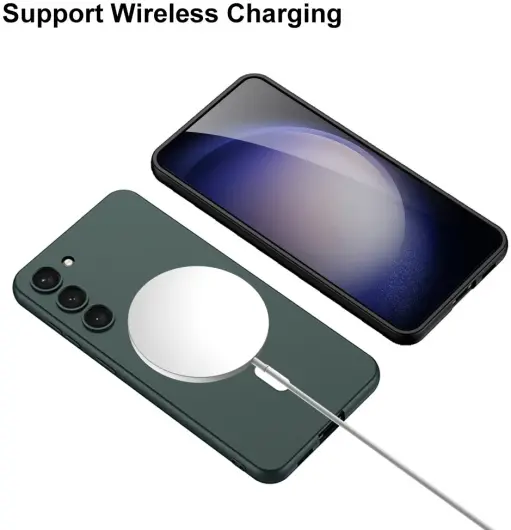 Samsung Galaxy S23 Hoesje met MagSafe Back Cover Case Rood afbeelding 5