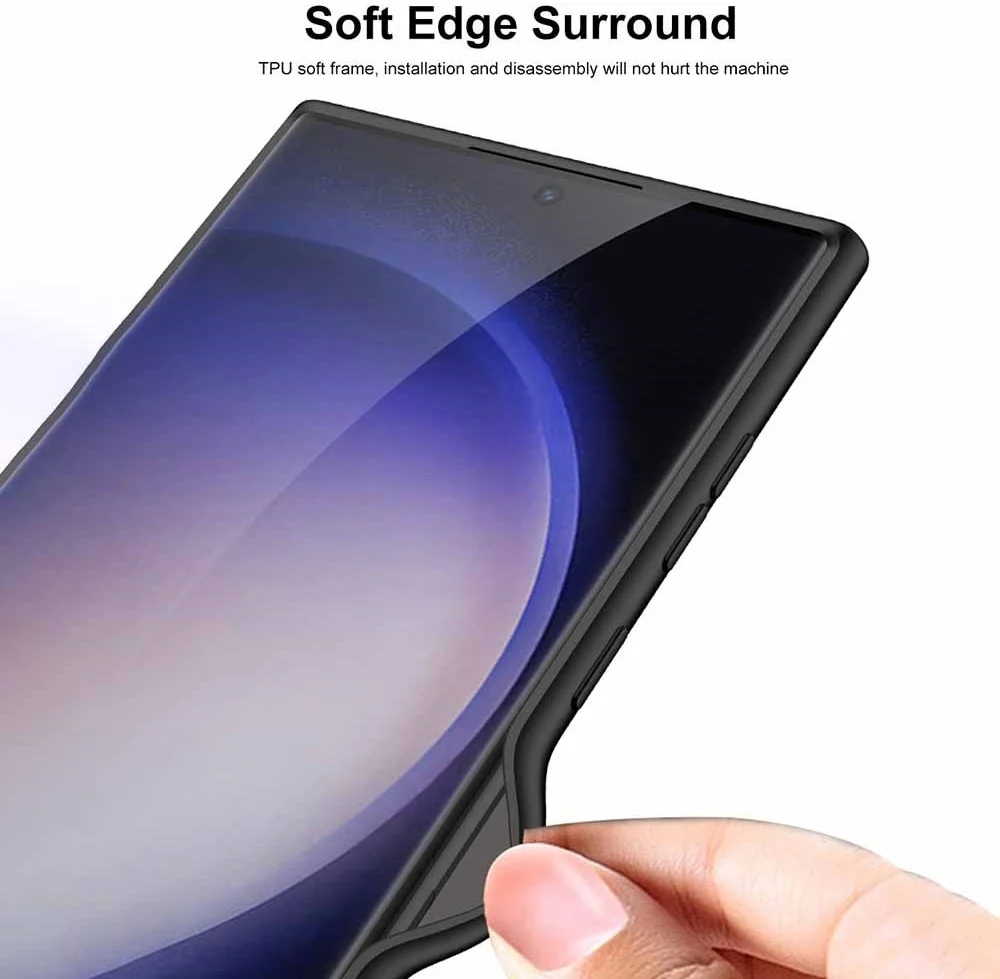 Samsung Galaxy S23 Ultra Hoesje met MagSafe Back Cover Case Rood afbeelding 8