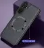 Samsung Galaxy A34 Hoesje Kunstleer Back Cover met MagSafe Zwart afbeelding 4