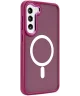 Samsung Galaxy S23 Hoesje Matte Back Cover met MagSafe Purple