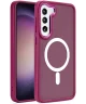 Samsung Galaxy S23 Hoesje Matte Back Cover met MagSafe Purple