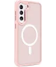 Samsung Galaxy S23 Hoesje Matte Back Cover met MagSafe Roze