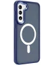 Samsung Galaxy S23 Plus Hoesje Matte Back Cover met MagSafe Blauw