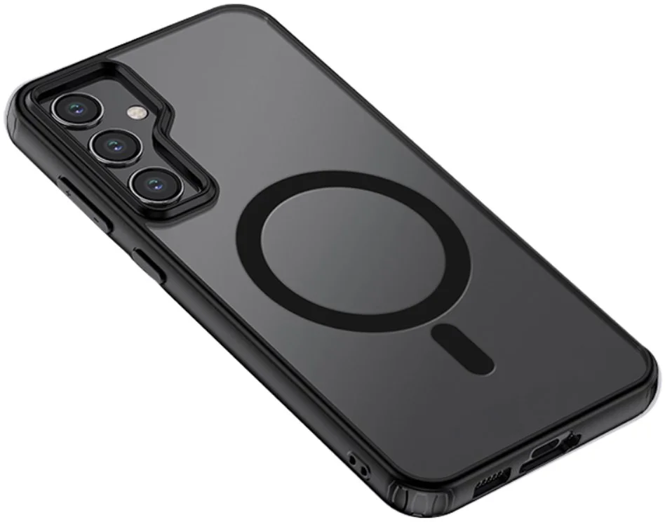 Samsung Galaxy S23 FE Hoesje Matte Back Cover met MagSafe Zwart afbeelding 1
