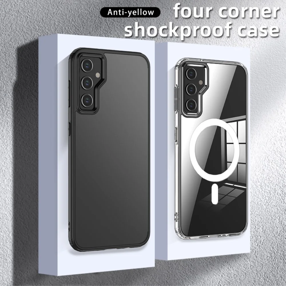 Samsung Galaxy S23 FE Hoesje Matte Back Cover met MagSafe Zwart afbeelding 8