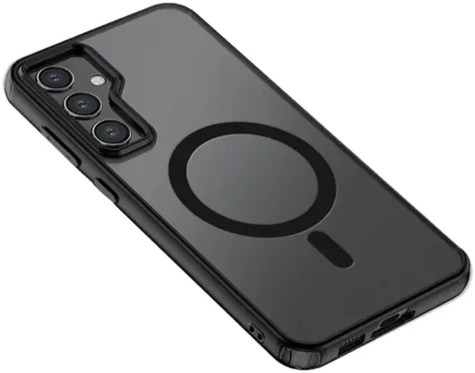 Samsung Galaxy S23 FE Hoesje Matte Back Cover met MagSafe Zwart afbeelding 1