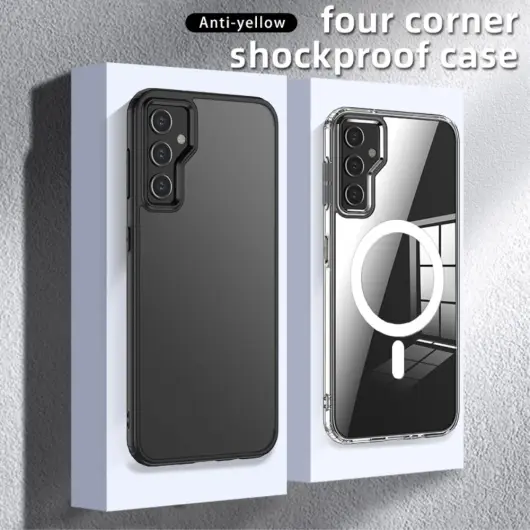 Samsung Galaxy S23 FE Hoesje Matte Back Cover met MagSafe Zwart afbeelding 8