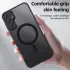 Samsung Galaxy S23 FE Hoesje Matte Back Cover met MagSafe Zwart afbeelding 2