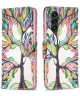 Samsung Galaxy A05s Hoesje Portemonnee Book Case Boom Print