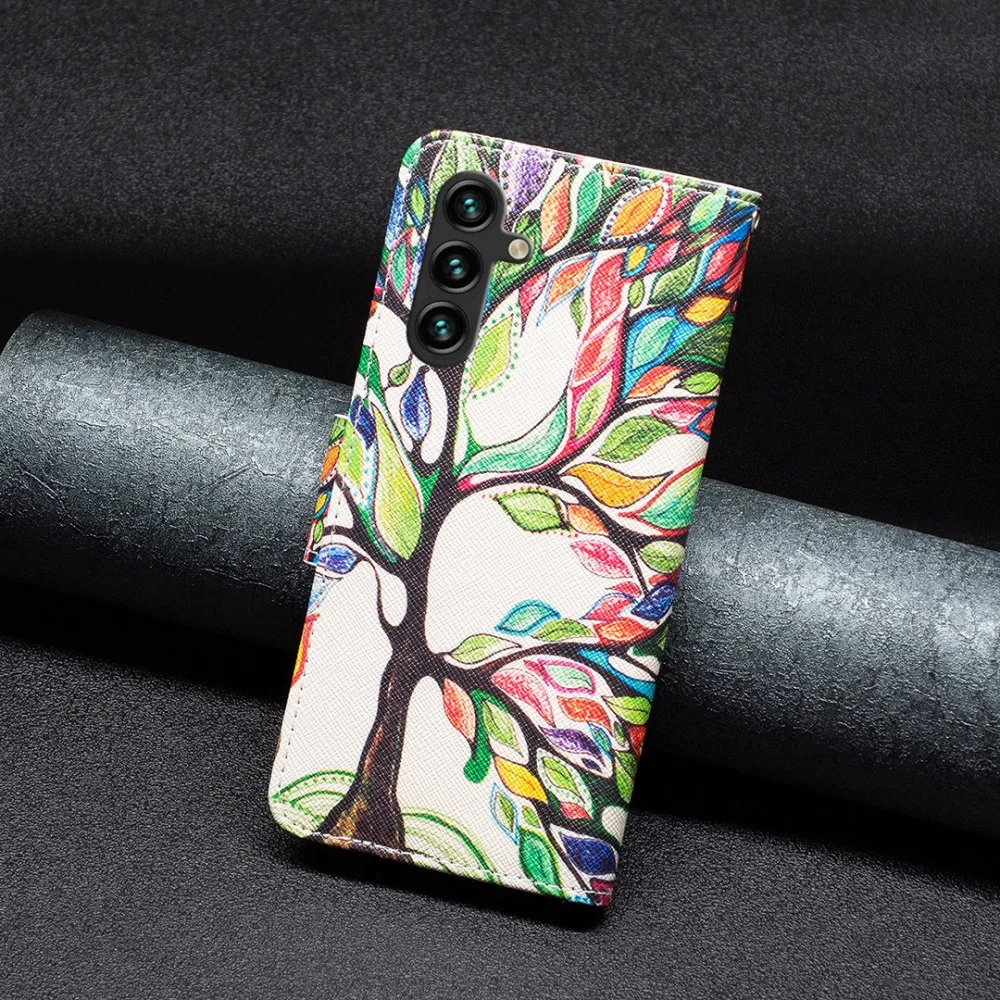 Samsung Galaxy A05s Hoesje Portemonnee Book Case Boom Print afbeelding 2