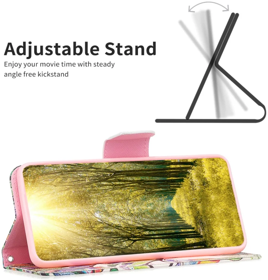 Samsung Galaxy A05s Hoesje Portemonnee Book Case Boom Print afbeelding 4