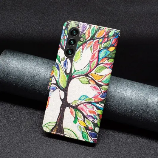 Samsung Galaxy A05s Hoesje Portemonnee Book Case Boom Print afbeelding 2