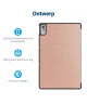 Lenovo Tab P11 Gen 2 Hoes Book Case Sleep/Wake met Standaard Roze Goud