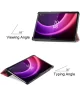 Lenovo Tab P11 Gen 2 Hoes Tri-Fold Book Case met Galaxy Print