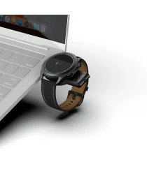 Compacte Draadloze Oplader voor Samsung Galaxy Watch Zwart