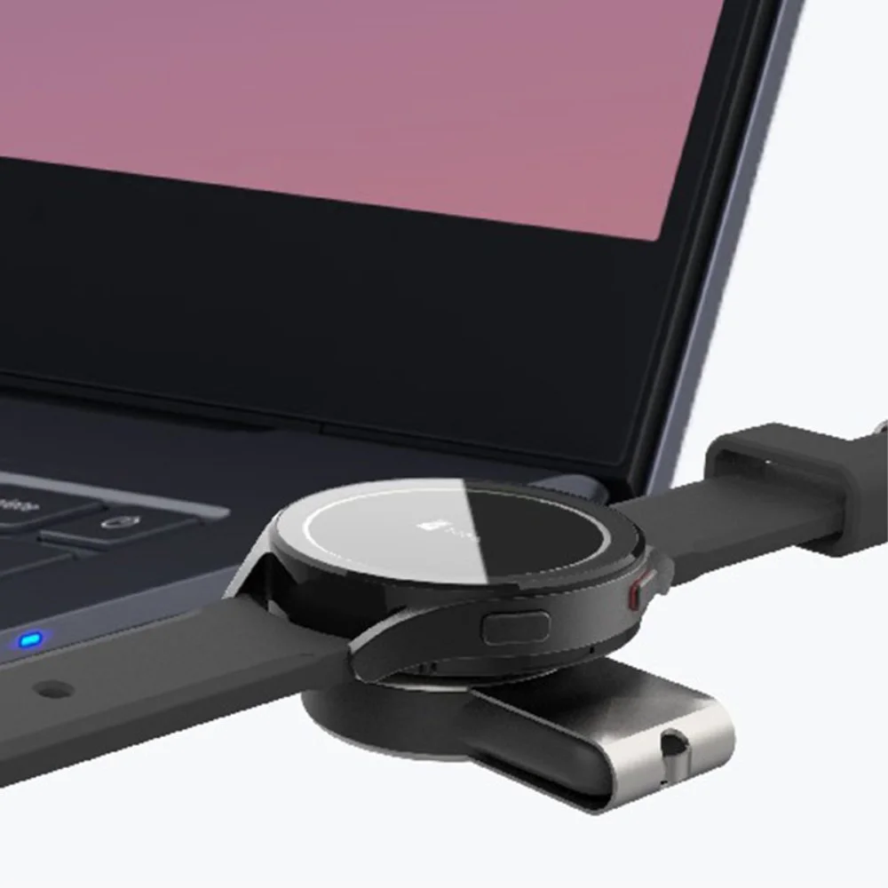 Compacte Draadloze Oplader voor Samsung Galaxy Watch Zwart afbeelding 5