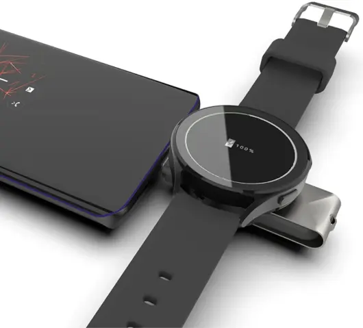 Compacte Draadloze Oplader voor Samsung Galaxy Watch Zwart afbeelding 6
