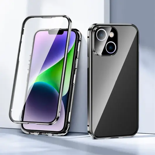 Apple iPhone 15 Plus Hoesje Full Protect Zwart afbeelding 2