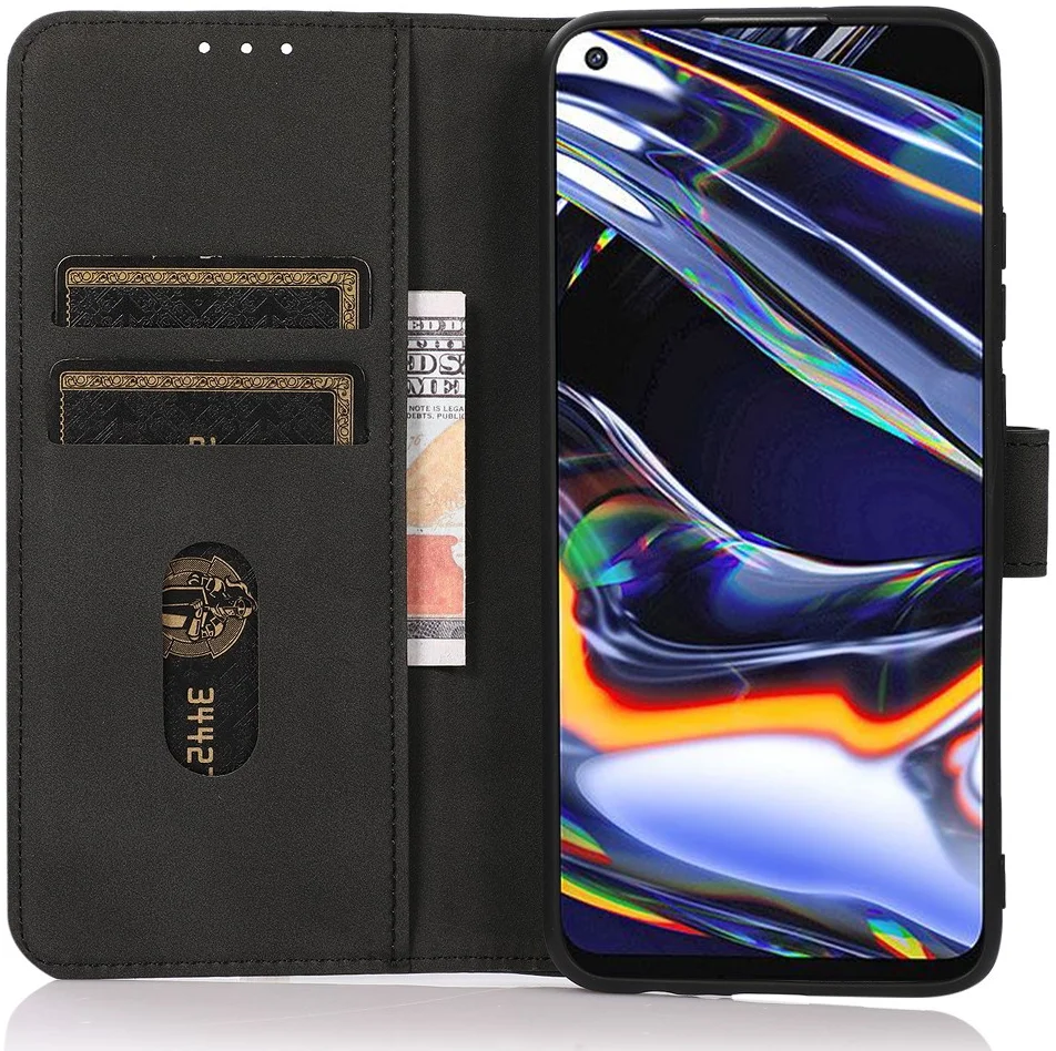 KHAZNEH Oppo Reno 10 / 10 Pro Hoesje Retro Wallet Book Case Zwart afbeelding 1