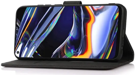 KHAZNEH Oppo Reno 10 / 10 Pro Hoesje Retro Wallet Book Case Zwart afbeelding 3