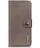 KHAZNEH OnePlus Nord CE 3 Hoesje Portemonnee Book Case Khaki