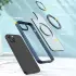 Apple iPhone 15 Plus Hoesje MagSafe Back Cover met Standaard Blauw afbeelding 5
