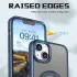 Apple iPhone 15 Plus Hoesje MagSafe Back Cover met Standaard Blauw afbeelding 6