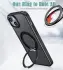Apple iPhone 15 Hoesje MagSafe Back Cover Kickstand Transparant Zwart afbeelding 6
