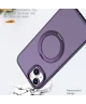 Apple iPhone 15 Hoesje met MagSafe Back Cover met Standaard Paars