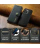DG Ming Apple iPhone 15 Hoesje 2-in-1 Book Case en Back Cover Zwart