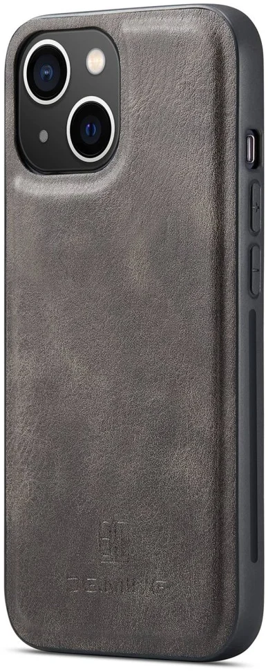 DG Ming Apple iPhone 15 Plus Hoesje Retro Wallet Book Case Grijs afbeelding 9