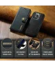 DG Ming Apple iPhone 15 Pro Hoesje Retro Wallet Book Case Zwart