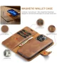 DG Ming Apple iPhone 15 Pro Hoesje Retro Wallet Book Case Bruin